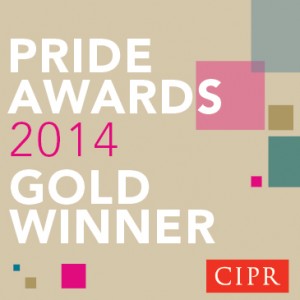 CIPR PRide Awards 2014 gold winner at Approach PR, award winning agency from Ilkley, West Yorkshire