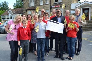 Cheque presentation Ilkley Carnival at Approach PR, award winning agency from Ilkley, West Yorkshire