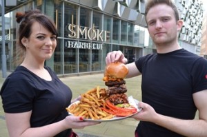 Smoke - Man vs Food Vine launch at Approach PR, award winning agency from Ilkley, West Yorkshire