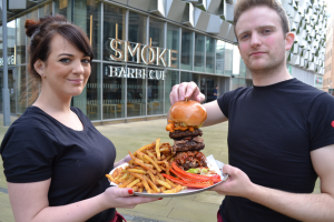 Smoke - Man vs Food Vine launch at Approach PR, award winning agency from Ilkley, West Yorkshire