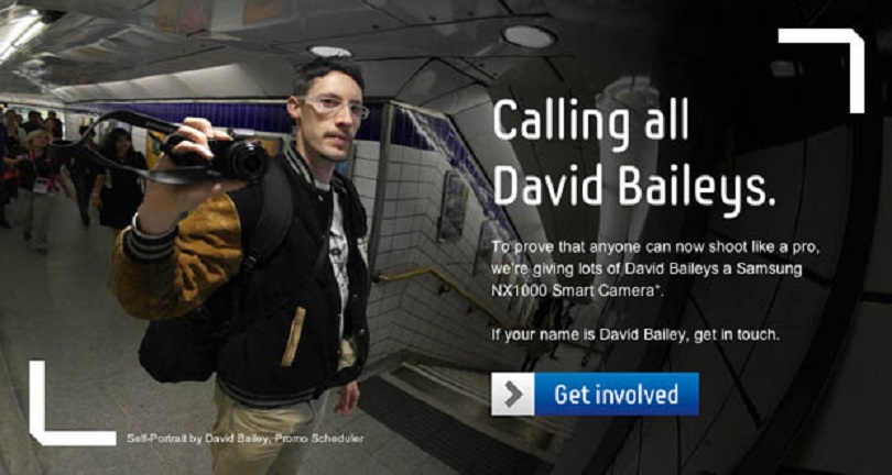 Samsung's David Bailey campaign.