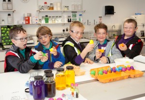 Pupils get hands on lessons at chemical company at Approach PR, award winning agency from Ilkley, West Yorkshire